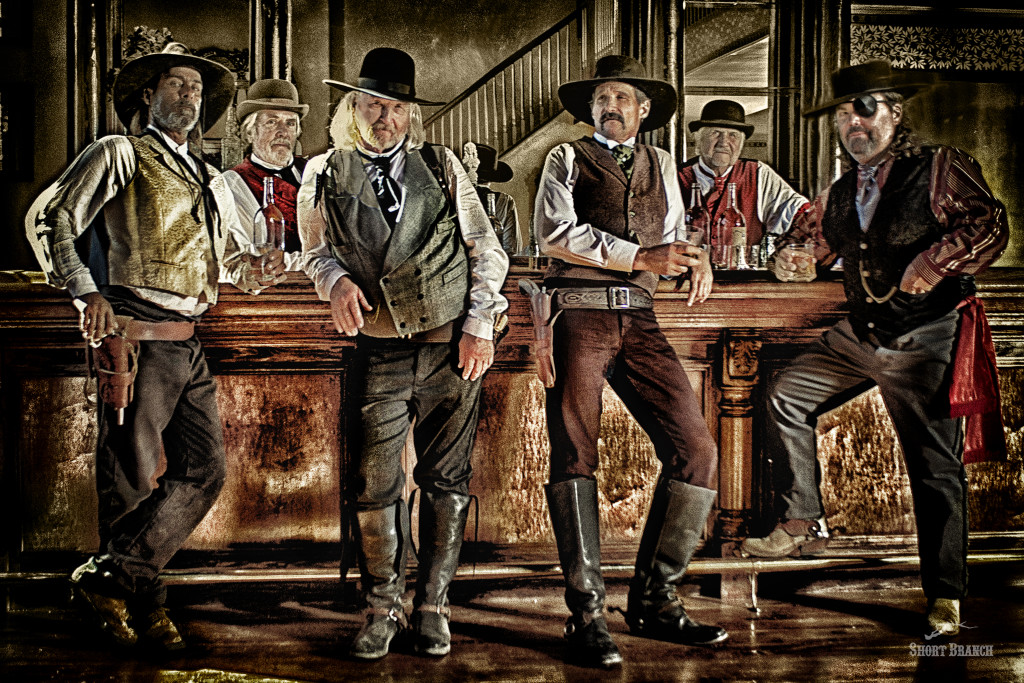 Cowboys in the Saloon of the old west - Short Branch Mercantile